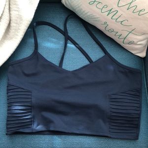 Threads 4 thoughts navy blue moto sports bra
